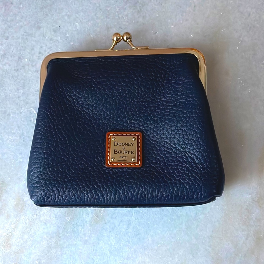 Vintage Dooney and Bourke deep navy handbag.